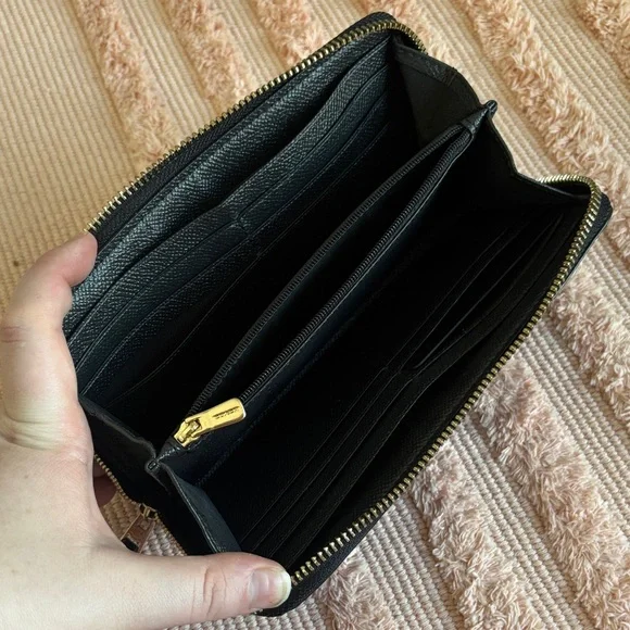 Coach Black Tote with Gold Accents - Picture 9 of 9